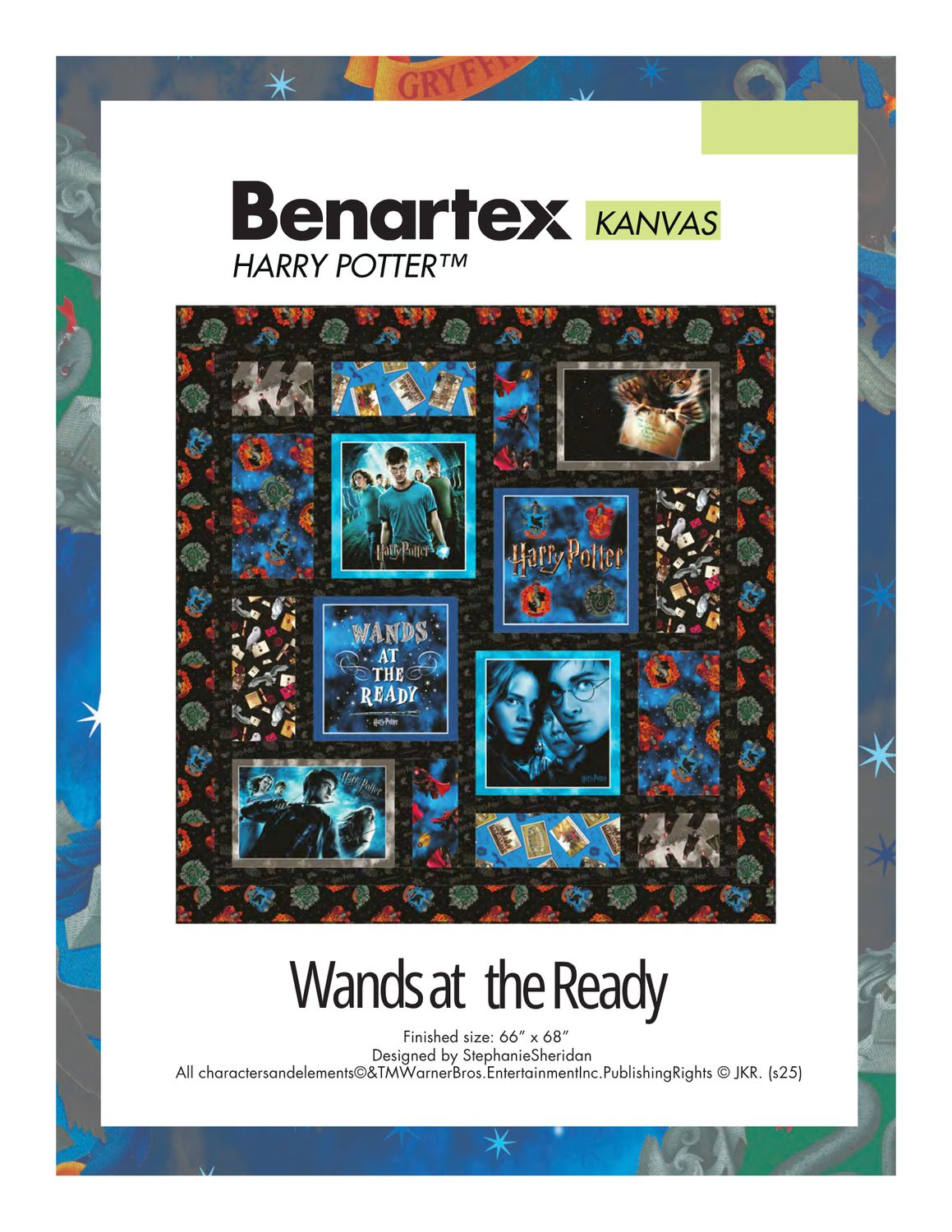 Quilt Kit: Harry Potter Wands at the Ready 62" x 69"