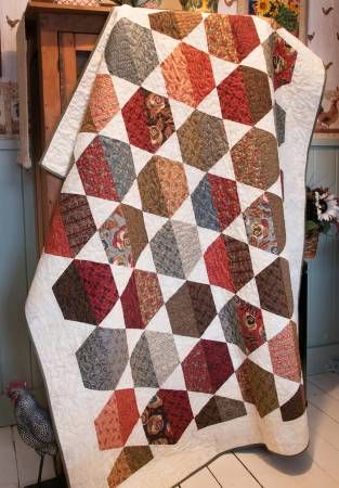 Quilt Pattern: Cut Loose Press Cut the Cake Hexies 58" x 74"