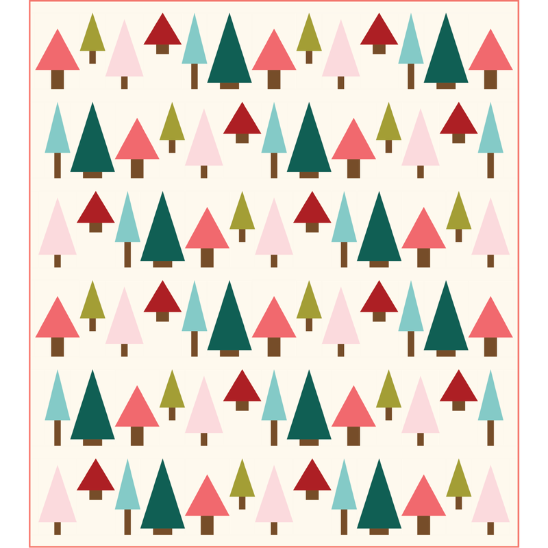 Quilt Pattern: Holiday Hills Throw