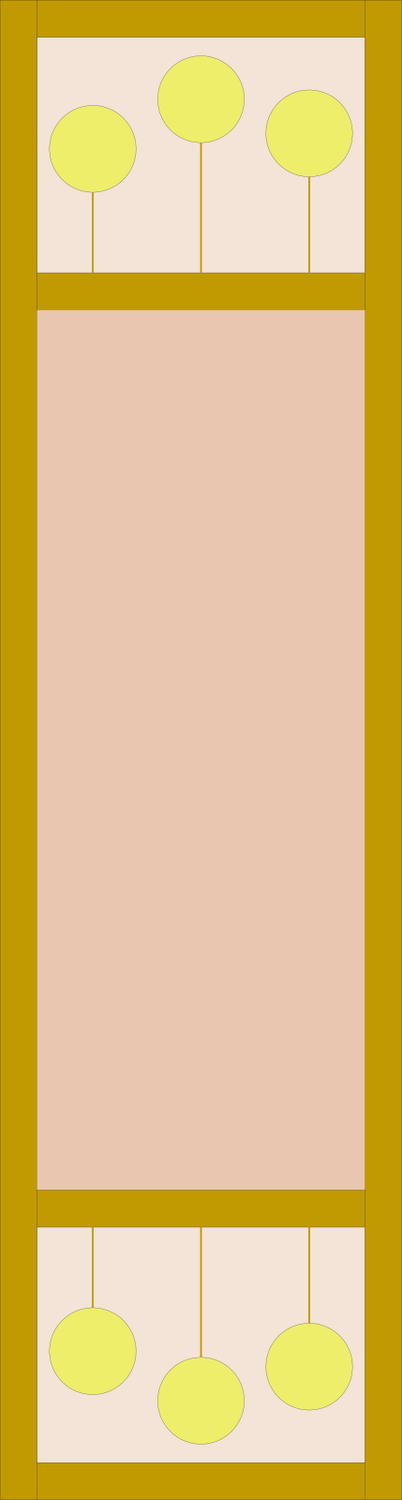 Quilt Pattern: Happy Baubles Table Runner 16.25" x 60.5" CLEARANCE