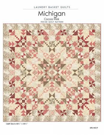 Quilt Pattern: Michigan - Cocoa Pink