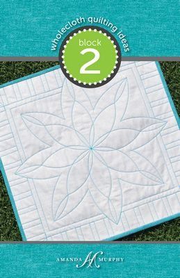 Quilt Pattern: Wholecloth Quilting Ideas: Block 2 (Angle &amp; Curve)