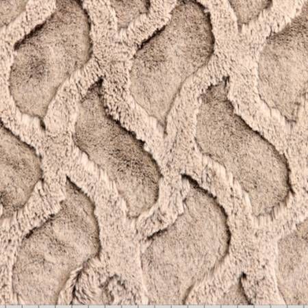 Precut 2 yd Chocolate/Almond Luxe Cuddle Bunny Bailey Shannon Fabrics 60"