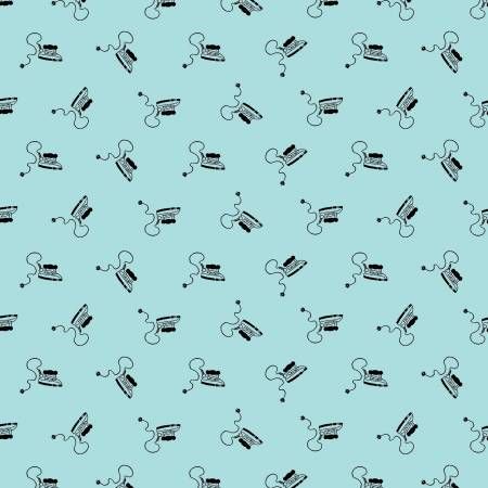 Press On Mini Irons Aqua Riley Blake