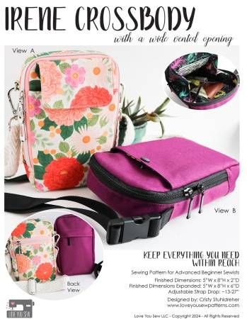 Project Pattern: Irene Crossbody Love You Sew