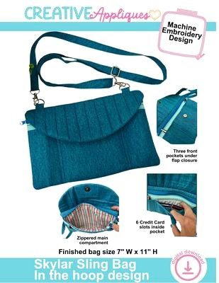 Project Pattern: Skylar Sling Bag In the Hoop Design