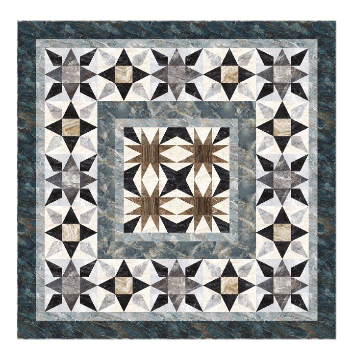 Quilt Kit: Stone Points Quilt Kit CLEARANCE