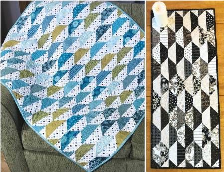 Quilt Pattern: Cut Loose Press Hexie Imposter Runner or Quilt 42" x 42"