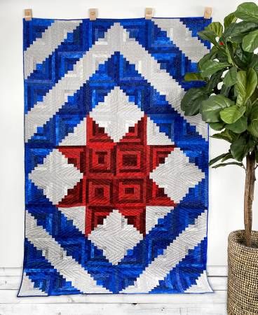 Quilt Pattern: Cut Loose Star Of Valor 60" x 90"