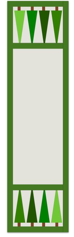 Quilt Pattern: Joyful Trees Table Runner 16.25" x 60.5"
