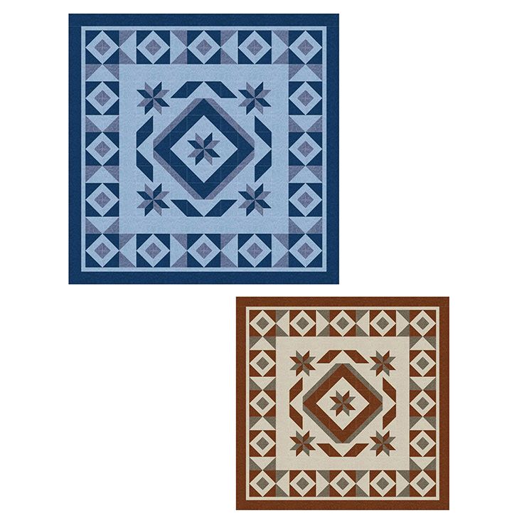 Quilt Pattern: Satisfied 64" x 64"