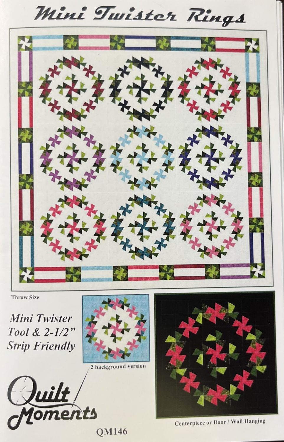 Quilt Pattern: Quilt Moments Mini Twister Rings Quilt Pattern