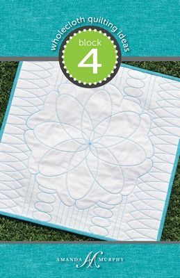 Quilt Pattern: Wholecloth Quilting Ideas: Block 4 (Angle &amp; Oval)