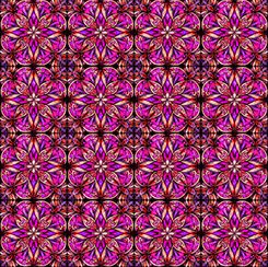 Radiant Reflections - Stained Glass Allover Fuschia QT Fabrics