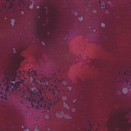 Raspberry Slush Fossil Fern Wide Back 108" Benartex