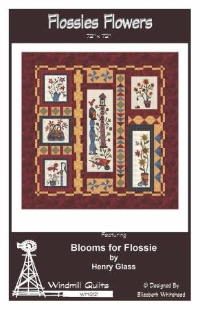 Quilt Pattern: Flossies Flowers 72" x 72"