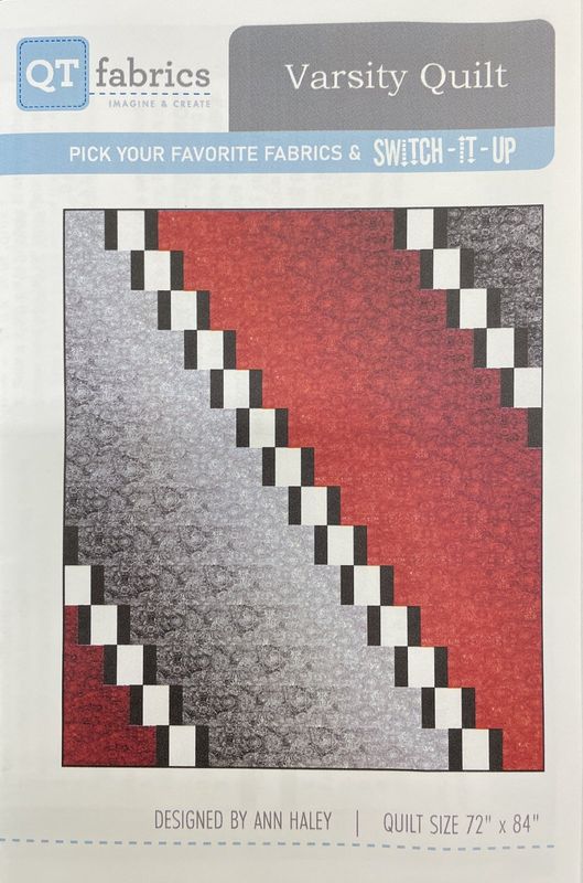 Quilt Pattern: QT Fabric's Switch It Up "Varsity Quilt" CLEARANCE