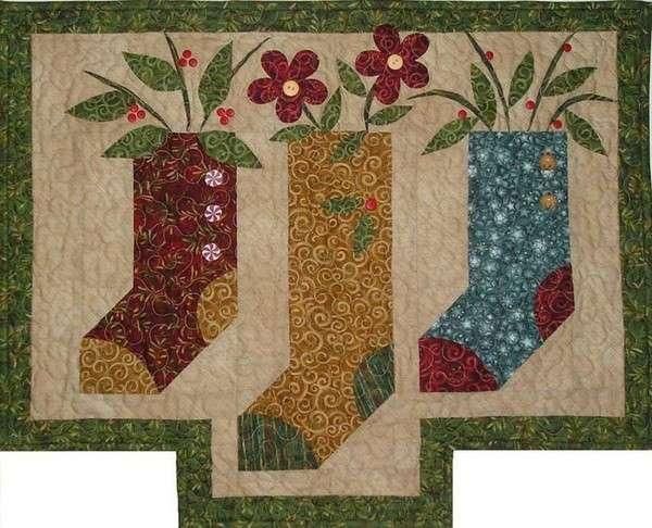 Quilt Pattern: Three Stockings Prairie Grove Peddler CLEARANCE