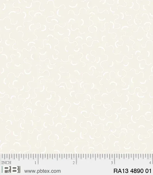 Ramblings White on Cream Wavey Line P&amp;B