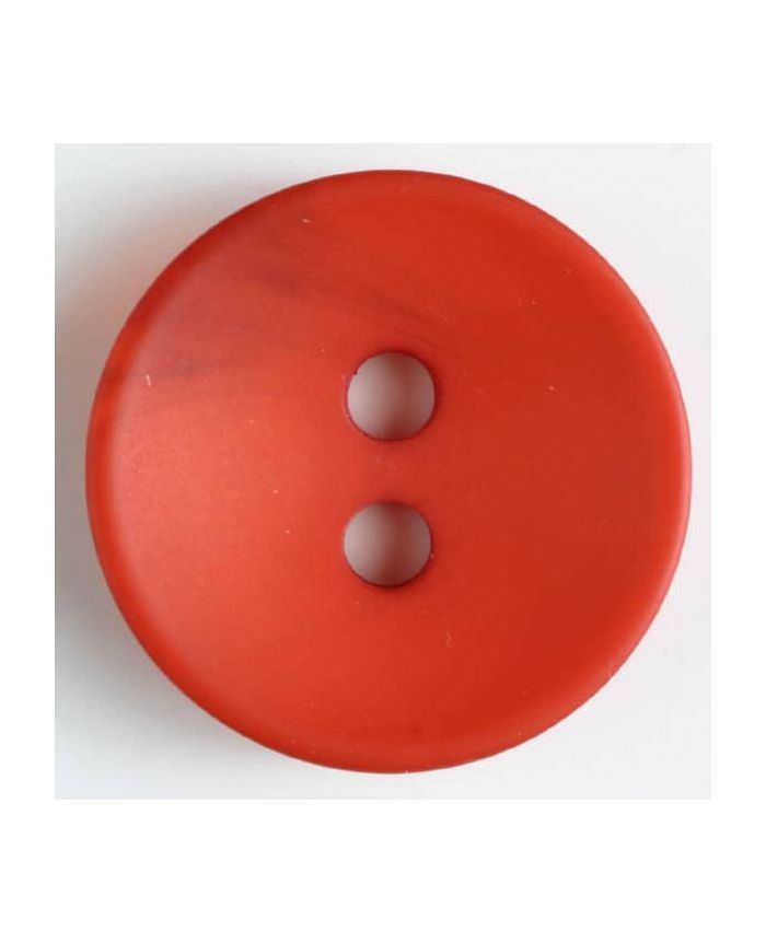 Red 2 Holed Button 7/8"