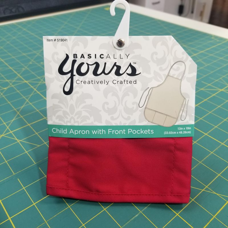 Red Child Apron with Front Pockets