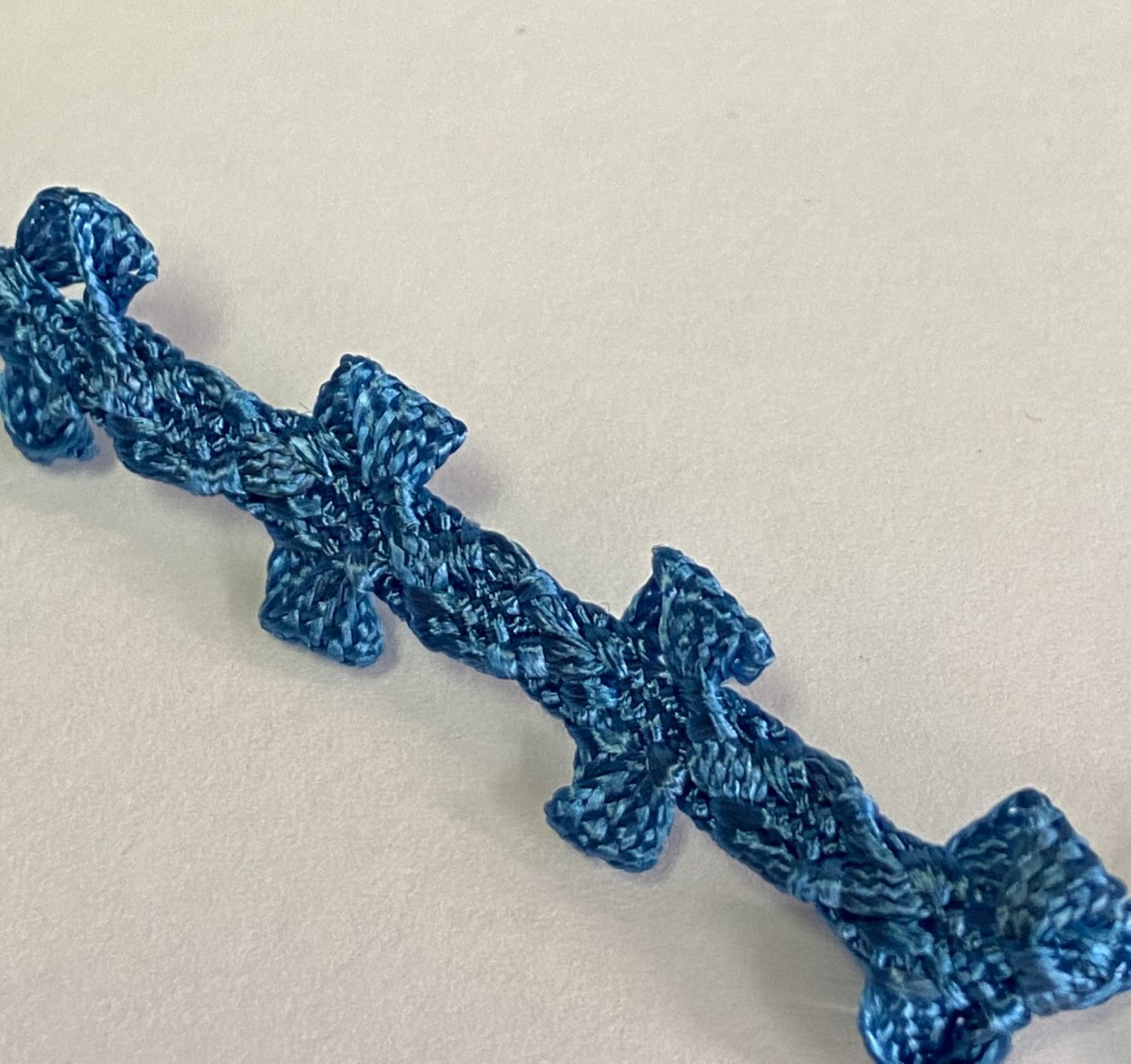 Ribbon Trims Blue trim 1/4" 4.5 yards