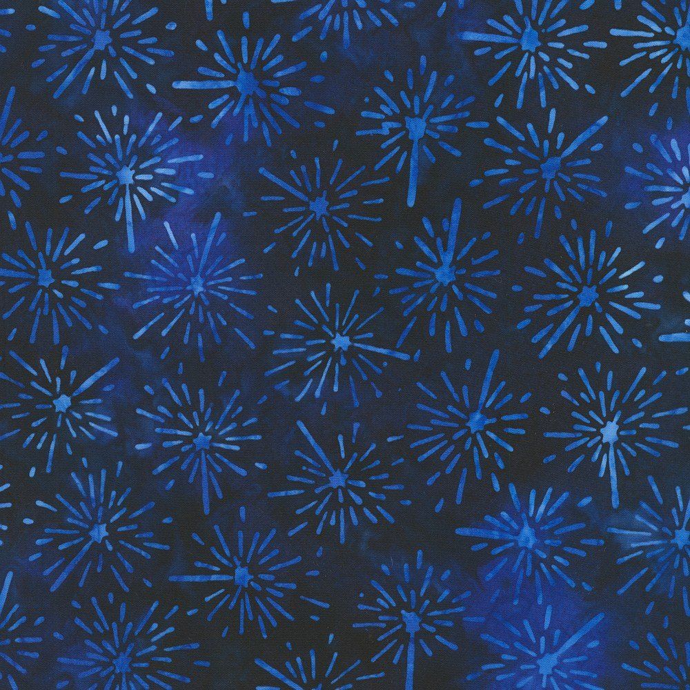 RK Liberty 2 Fireworks Navy Artisan Batiks