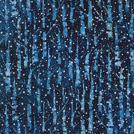 RK Magical Winter Branches Evening Artisan Batik