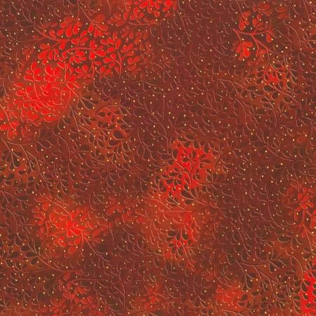 RK Mixed Metallics Leaves Cranberry