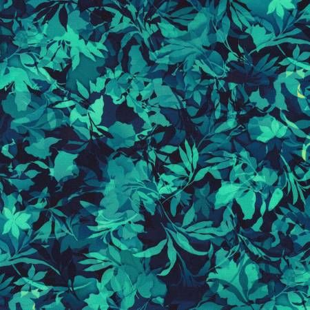 RK Artful Blooms Leaves Teal