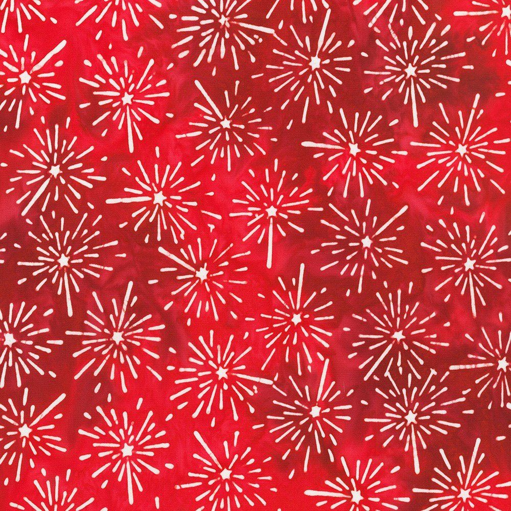 RK Liberty 2 Fireworks Red Artisan Batiks