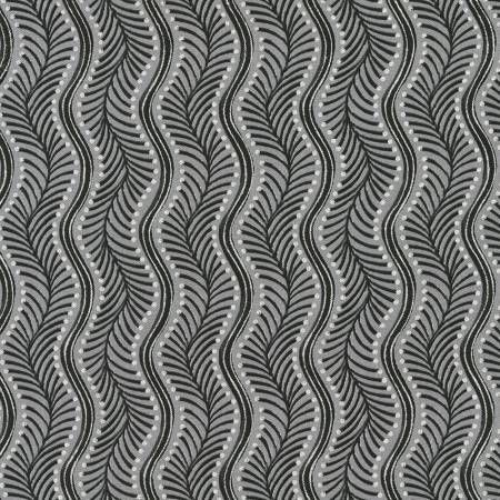 RK Peppermint Twist Wavy Stripe Pewter Christmas