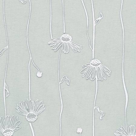 RK Alabaster Hues Cone Flowers Dove White on White Robert Kaufman Quilting Cotton