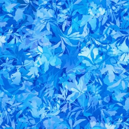 RK Artful Blooms Leaves Periwinkle
