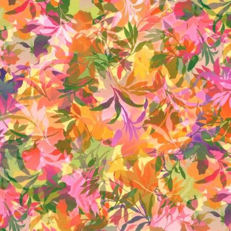 RK Artful Blooms Leaves Sunrise