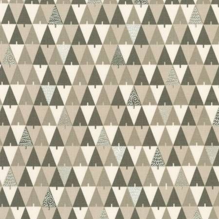 RK Peppermint Flourish Triangles Taupe Christmas