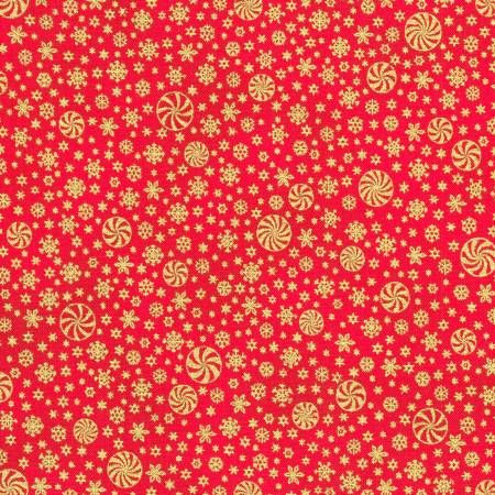 RK Peppermint Twist Snowflakes Scarlet Christmas