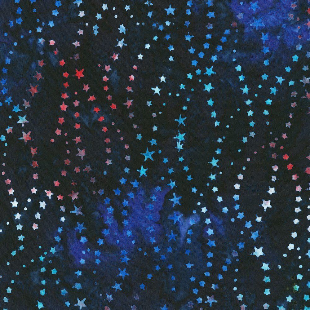 RK Liberty 2 Wavey Stars Starry Night Artisan Batiks