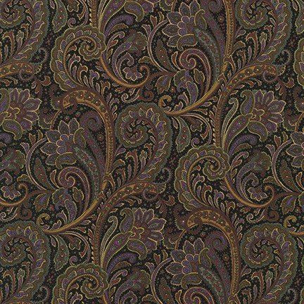 RK Paisley Prints Black
