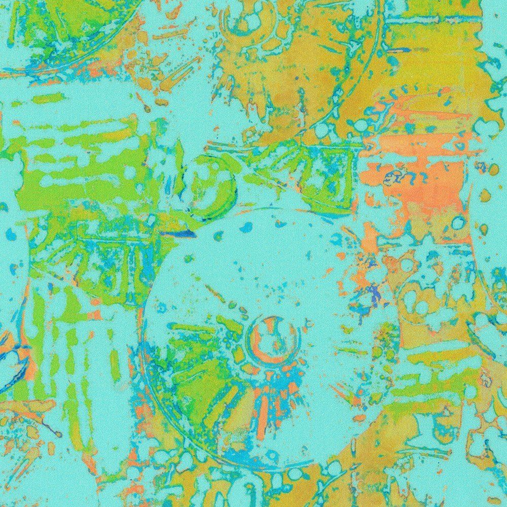 RK Wishwell Industrial Imprints Aqua