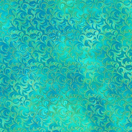 RK Mixed Metallics Swirls Aqua