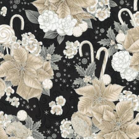 RK Peppermint Twist Poinsettias Shadow Christmas