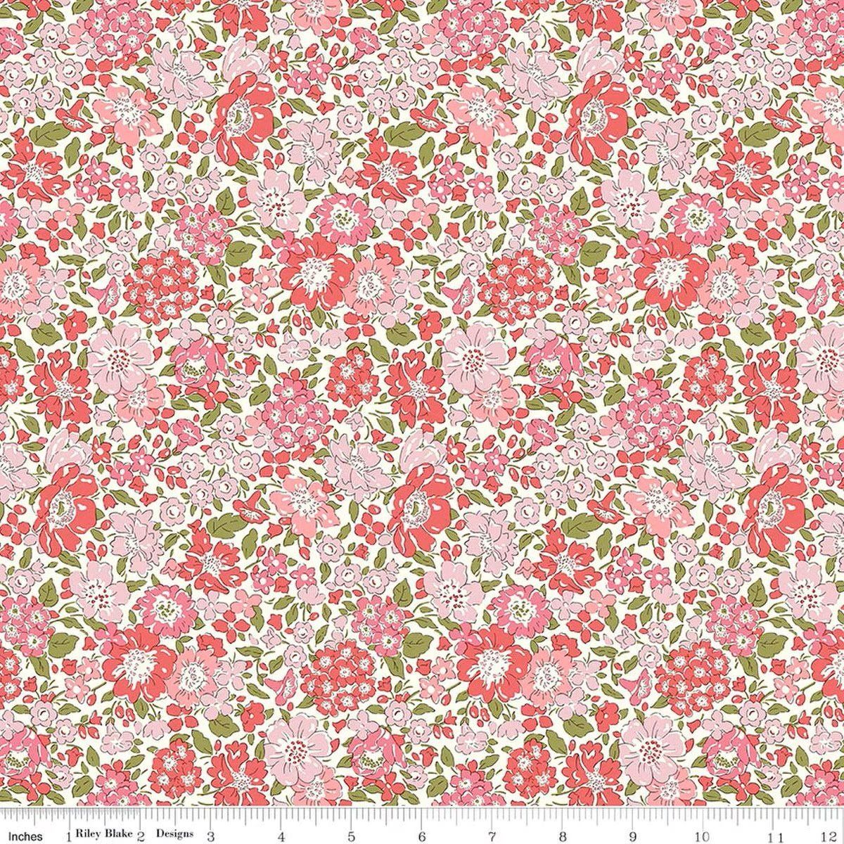Romantic Florals Glen Lyon Blooms C Riley Blake and Liberty of London PREORDER AVAILABLE NOW!!