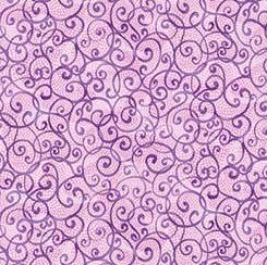 Scroll Lt Lilac Floral Allure QT Fabrics