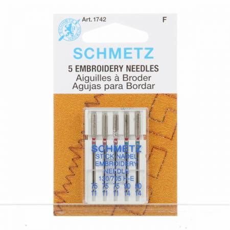 Schmetz Embroidery 75/11 &amp; 90/14