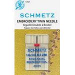 Schmetz Embroidery Machine 3.0/75 Twin Needles 1 Pack