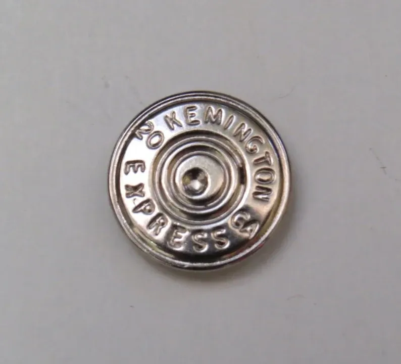 Silver Kemington Express Shank Jeans Button 20mm