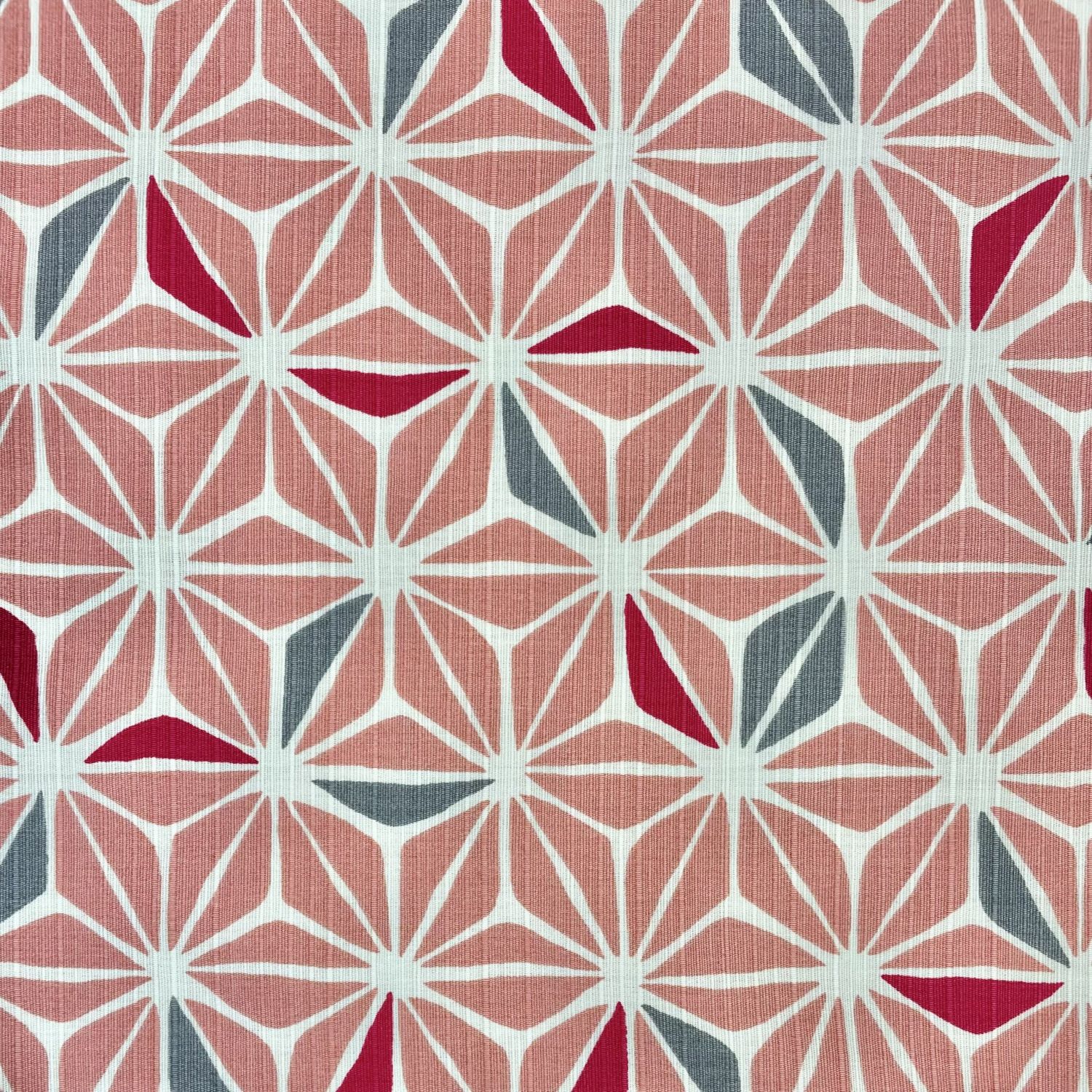 Sevenberry Asanoha Stars Cotton Dobby Coral