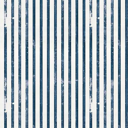 Sew America Faded Stripes Blue Riley Blake