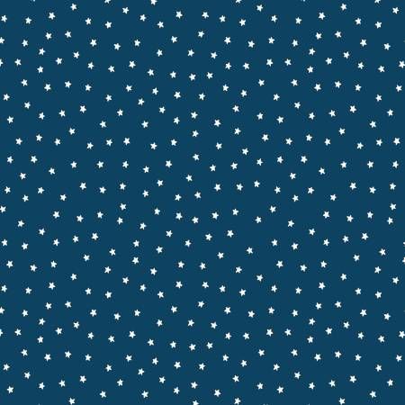 Sew America Star Toss Blue Riley Blake